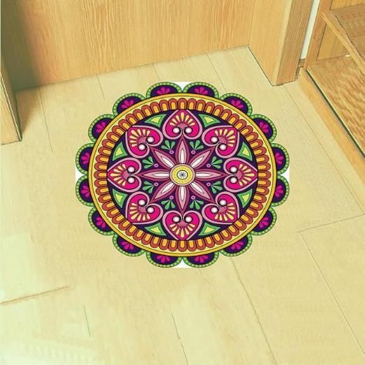 Diwali Rangoli Stickers Flower Pan