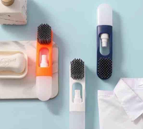 Multi-Purpose Shoes Brush with Refillable Container  (Pack of 1)